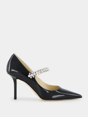 Black Patent Leather Bing Pumps