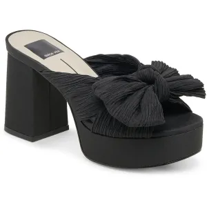 Blare Womens Bow Manmade Platform Heels