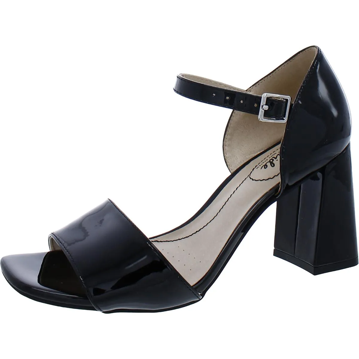 Bombshell Womens Open Toe Sandal Block Heels