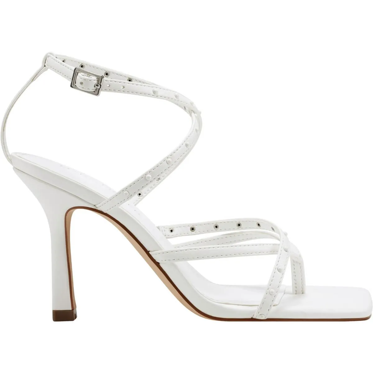 BOSSI Womens Open Toe Strappy Pumps