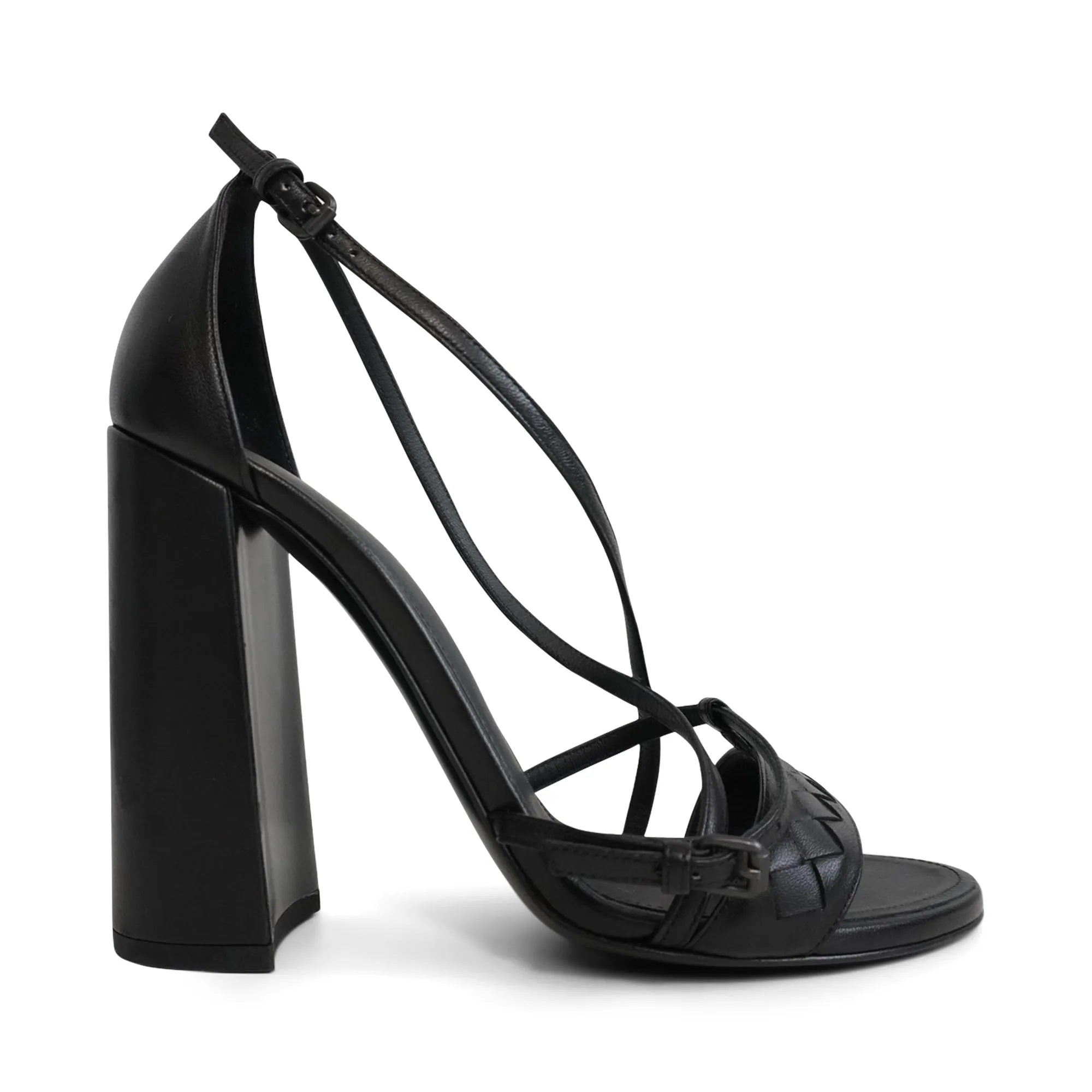 Bottega Veneta Block Heel Sandals - Women's 38