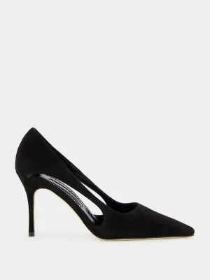 Boukefalos Black Suede Pumps