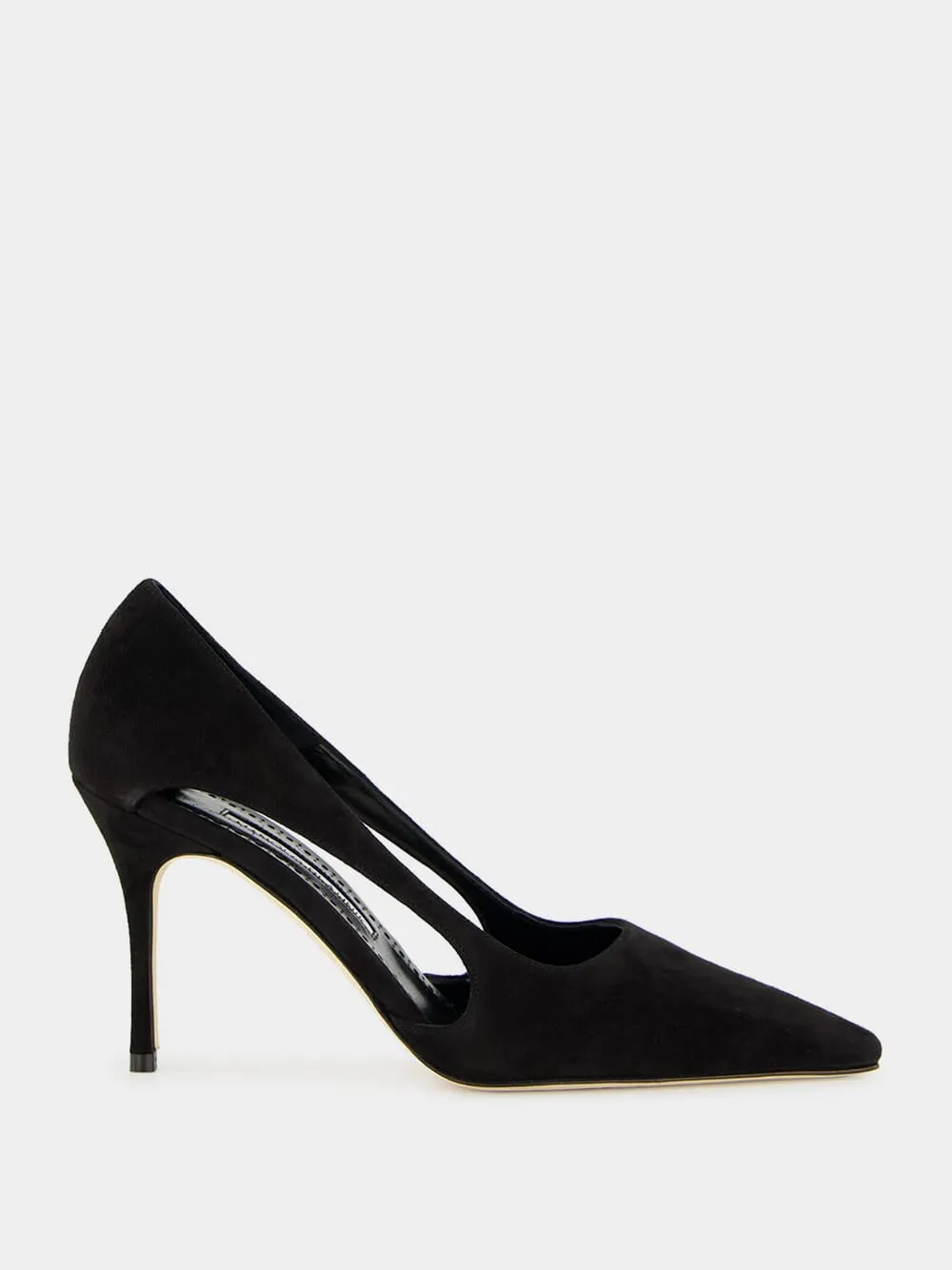Boukefalos Black Suede Pumps