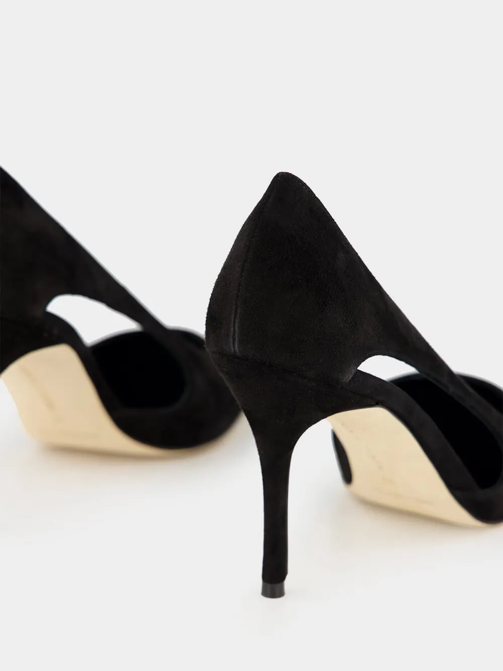 Boukefalos Black Suede Pumps