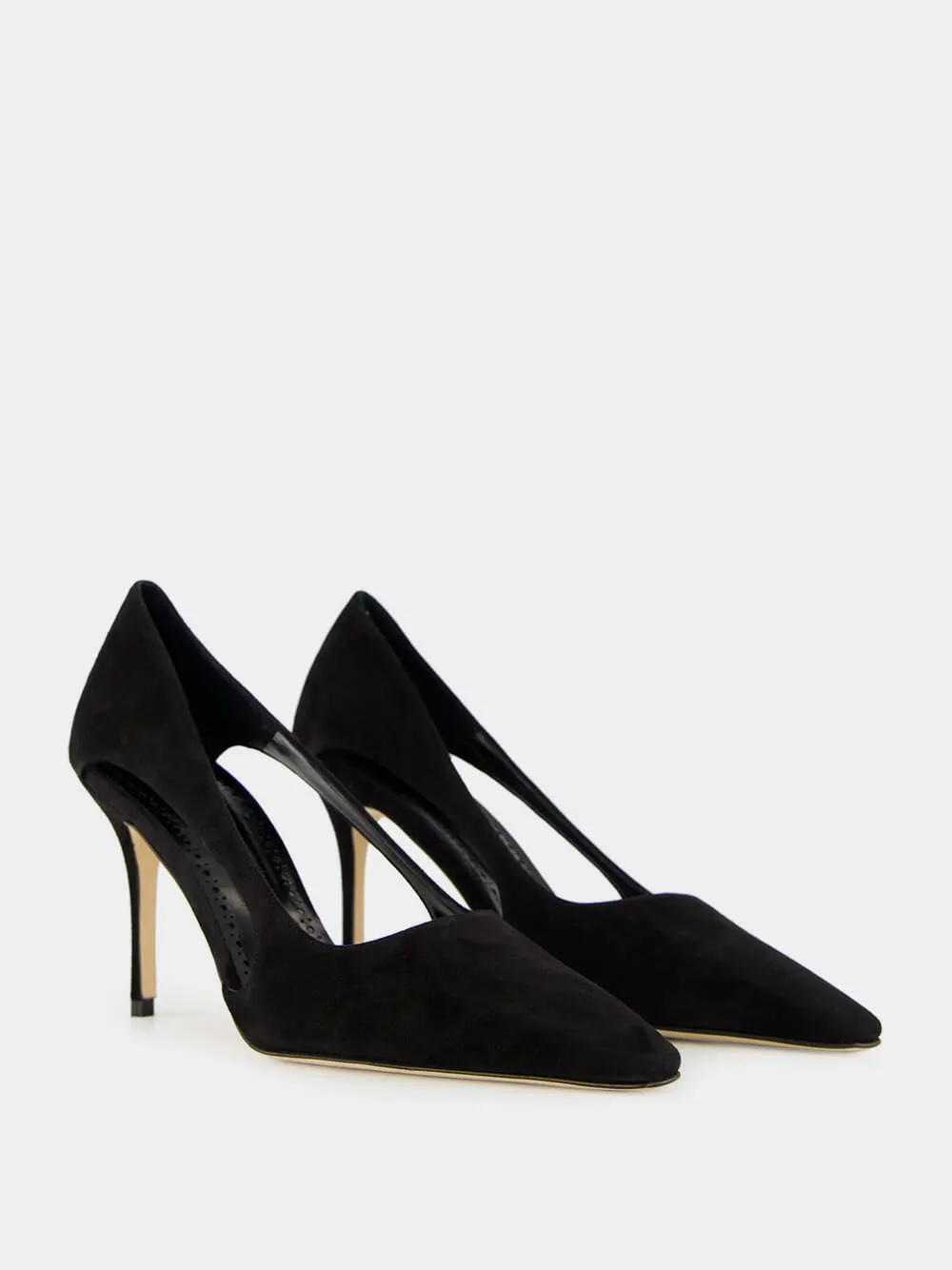 Boukefalos Black Suede Pumps