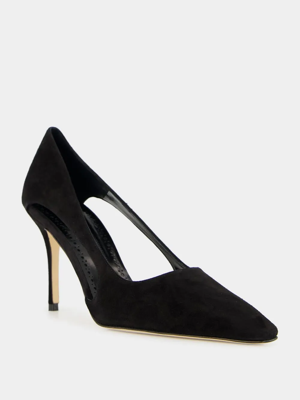 Boukefalos Black Suede Pumps