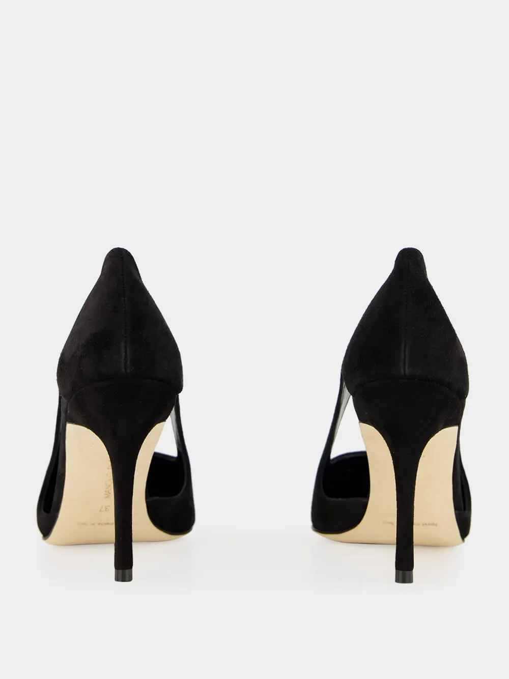 Boukefalos Black Suede Pumps