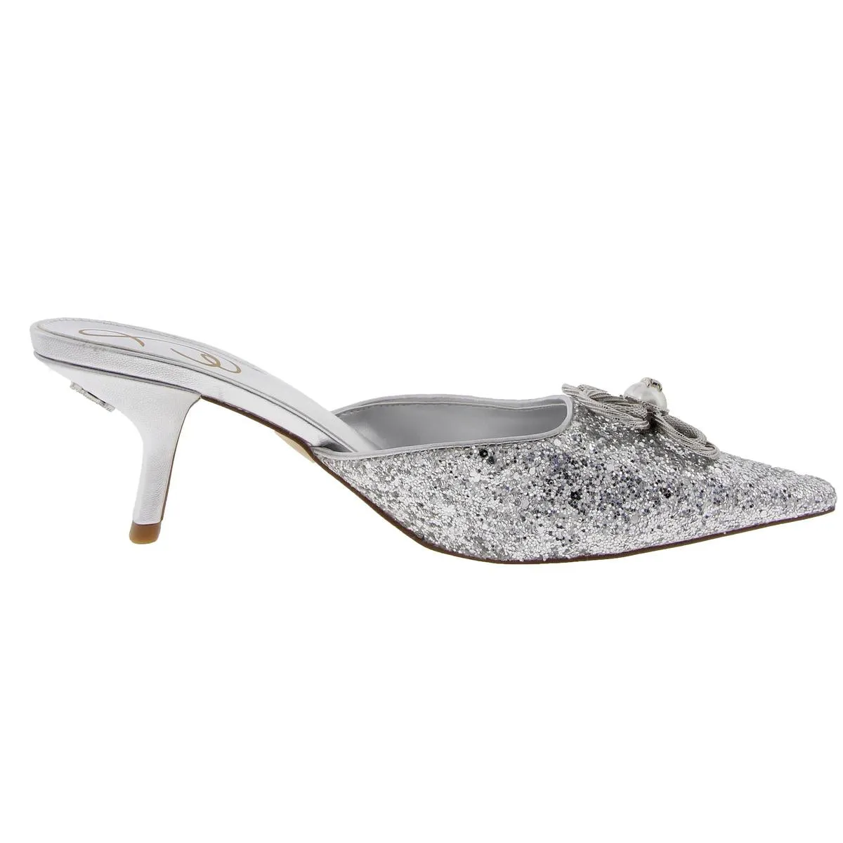 Brit Tour Womens Embellished Slip-On Kitten Heels