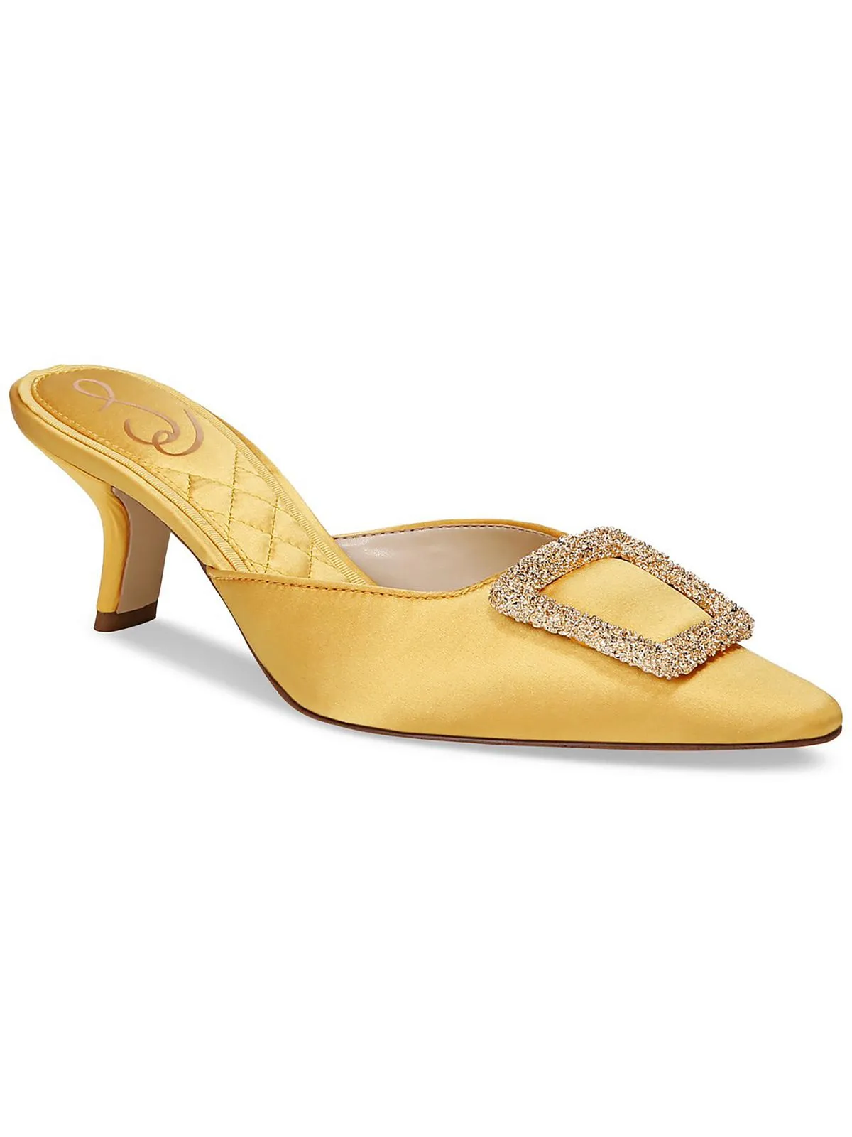 Brit Womens Satin Embellished Mules