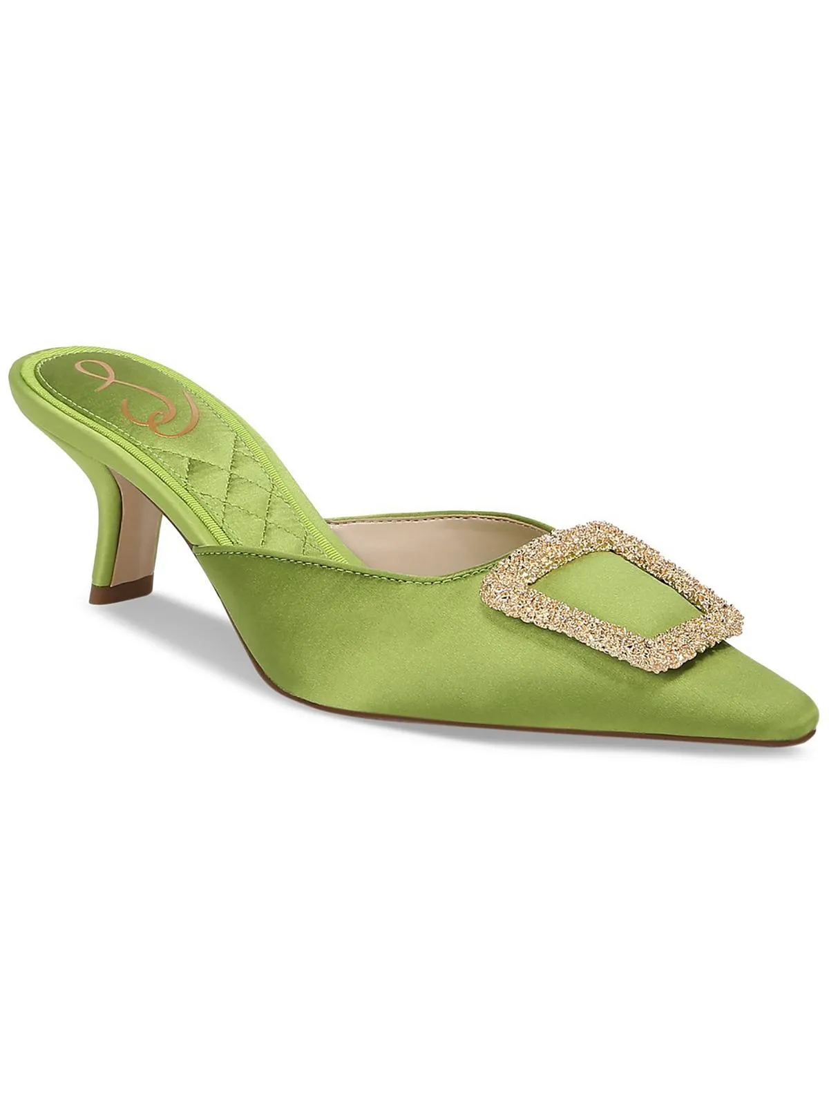 Brit Womens Satin Embellished Mules