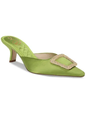 Brit Womens Satin Embellished Mules