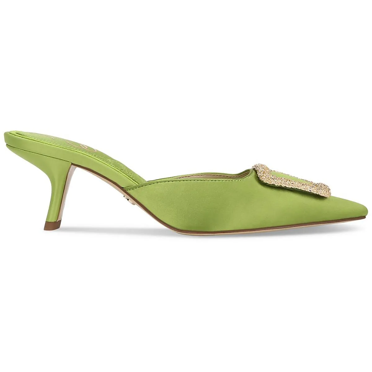 Brit Womens Satin Embellished Mules