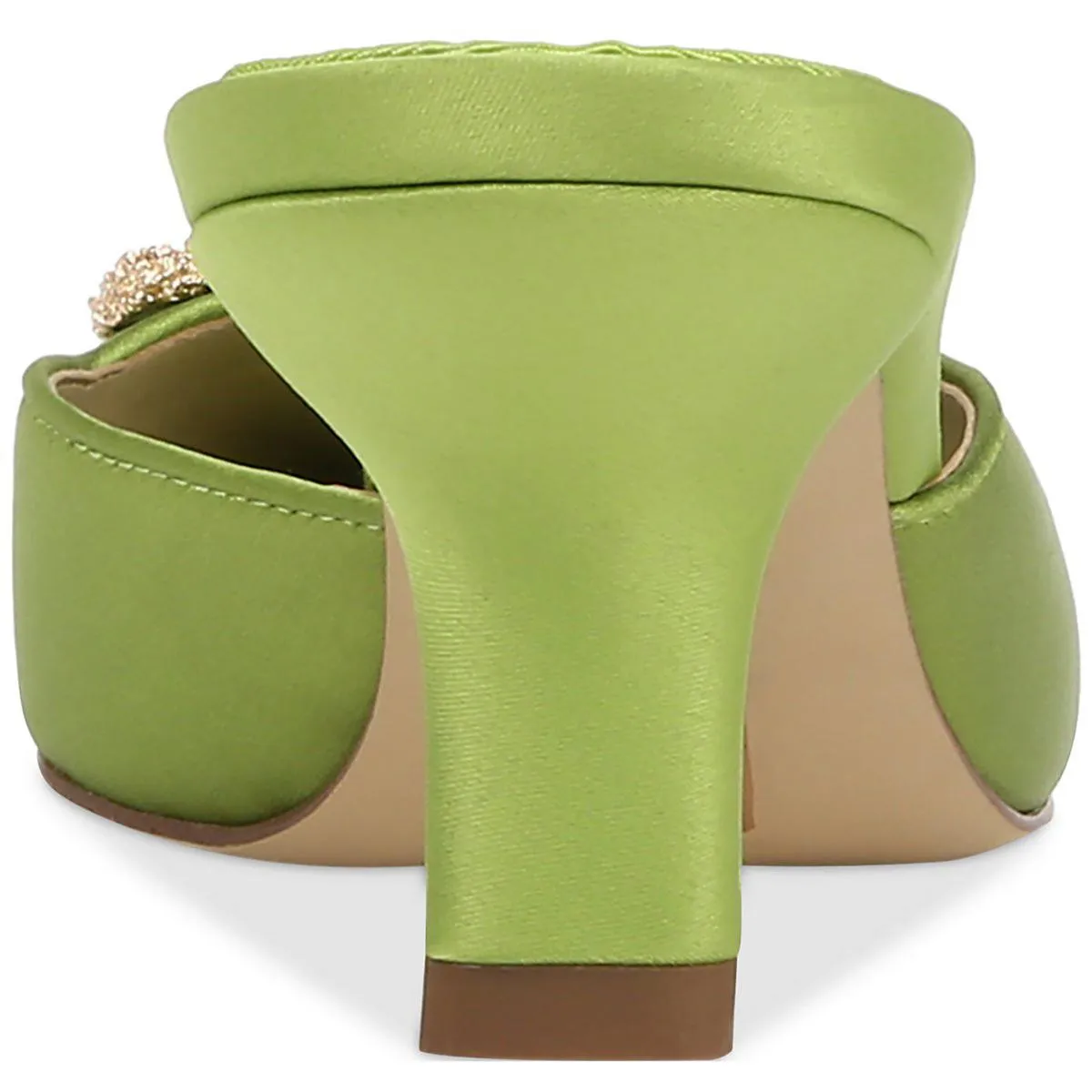Brit Womens Satin Embellished Mules