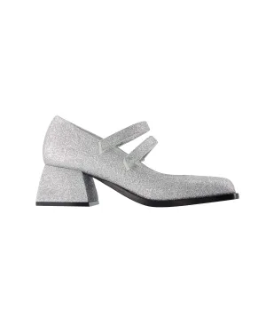 Bulla Bacara Pumps - Nodaleto - Silver Glitter - Leather