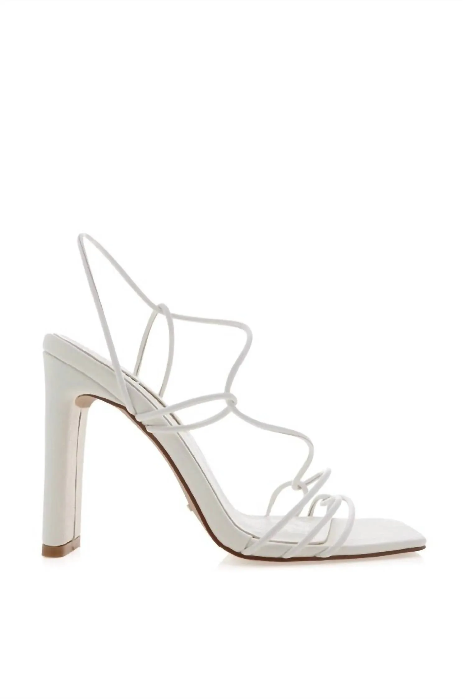 Cadence Block Heel In White