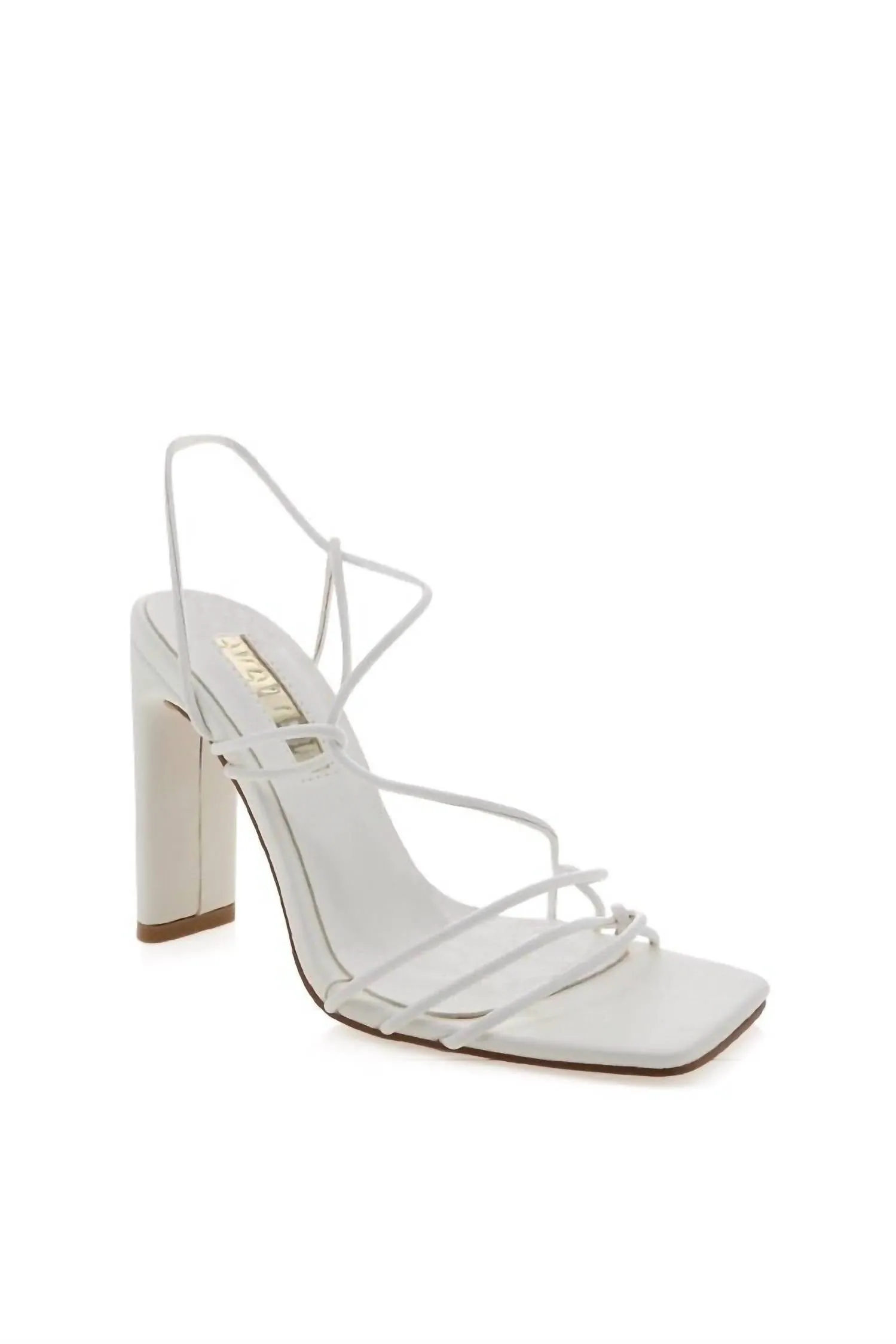 Cadence Block Heel In White