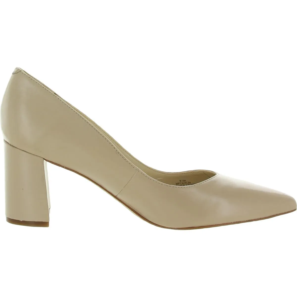 Caitlin Womens Leather Slip On Heels