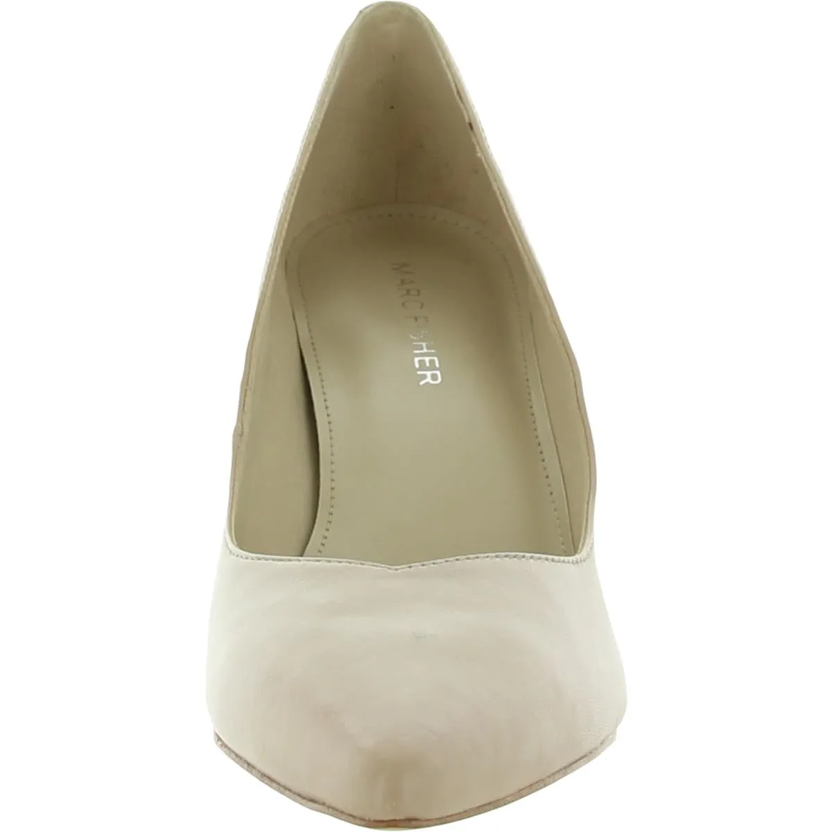 Caitlin Womens Leather Slip On Heels