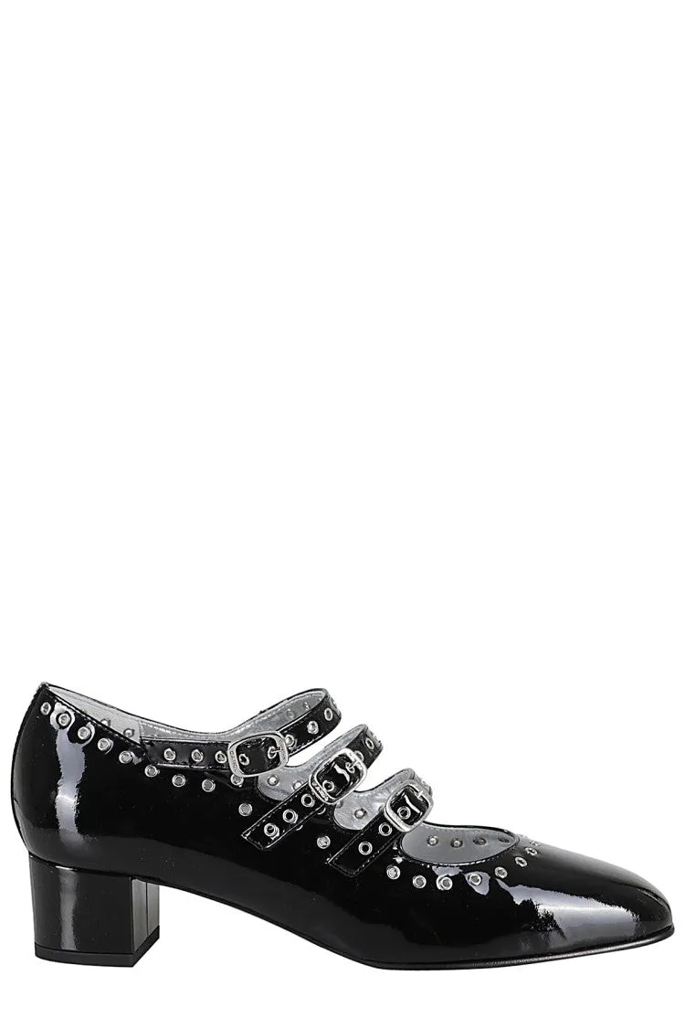 Camden Pumps With Metal Eyelet Inserts