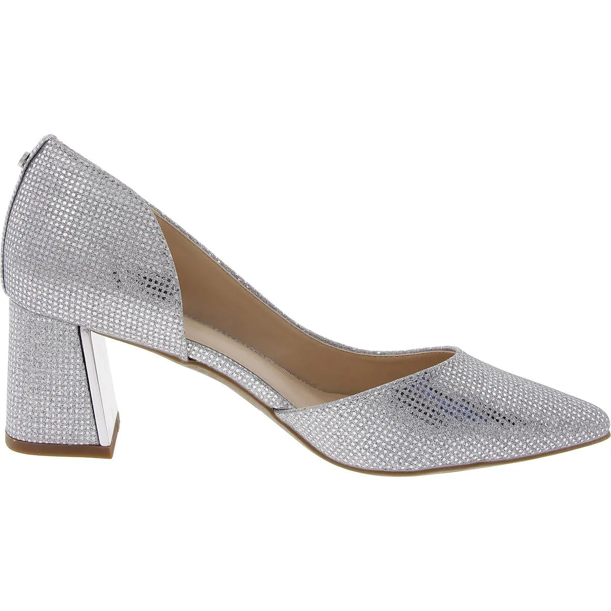Candor Womens Glitter Textured D'Orsay Heels