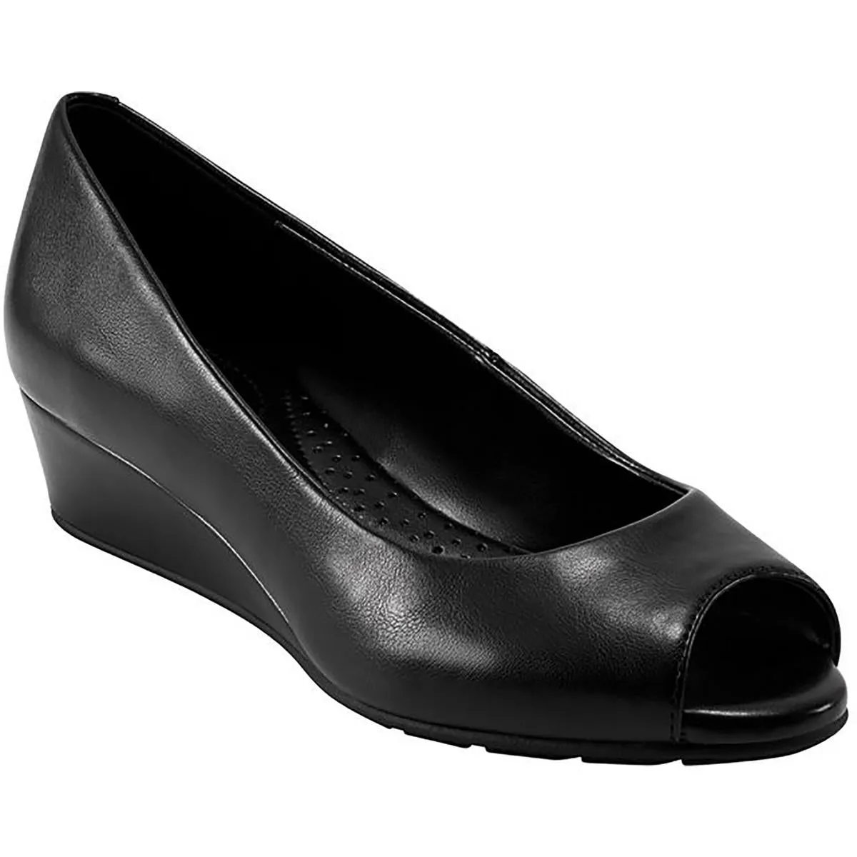 Candra3 Womens Patent Leather Dressy Wedge Heels