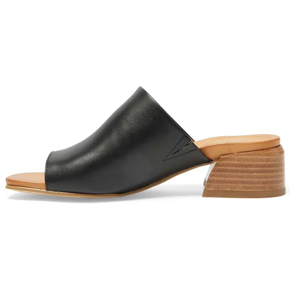 Carmen Heel in Black Leather