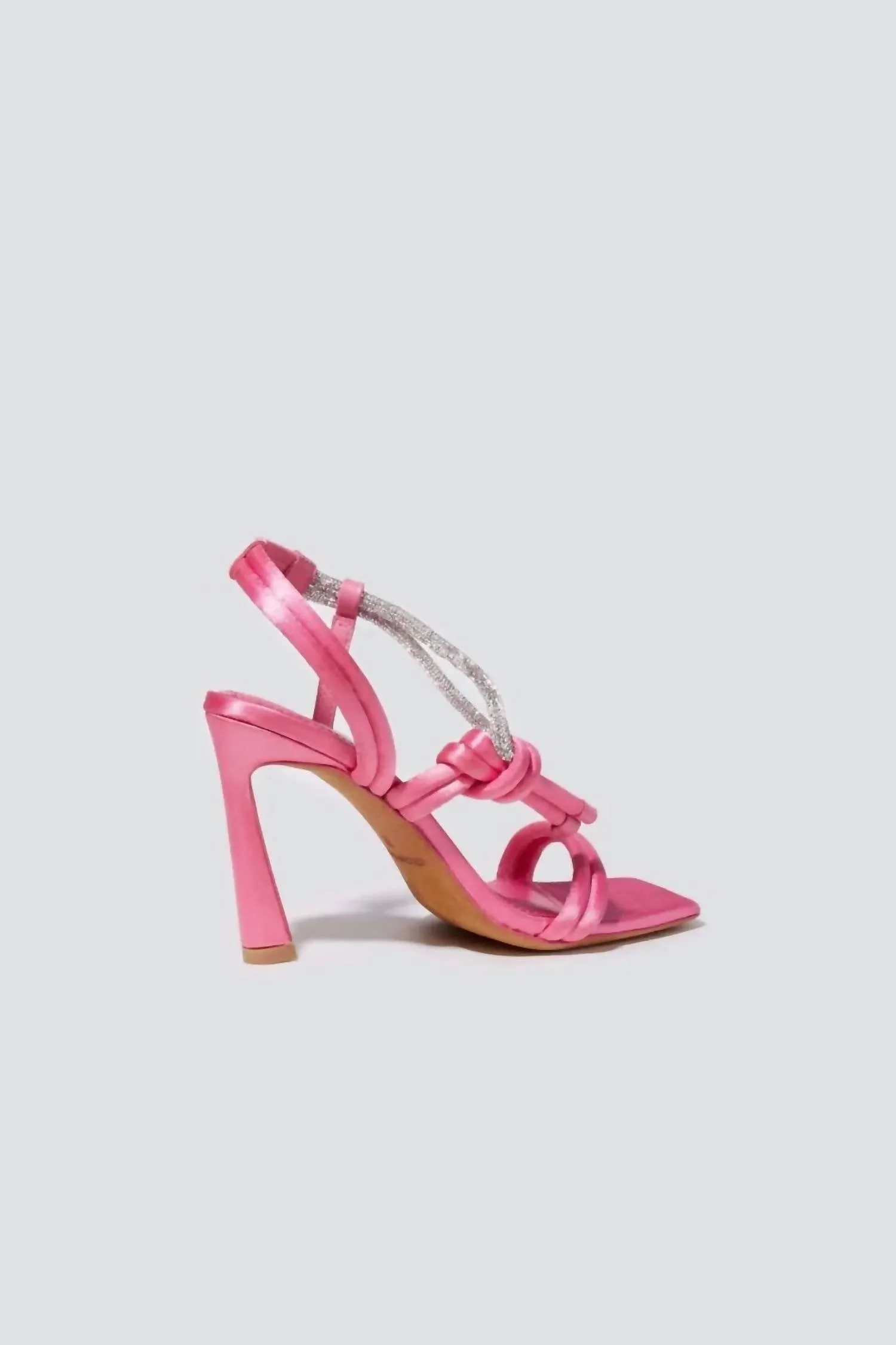 Cassie Crystal Strappy Sandal In Punch