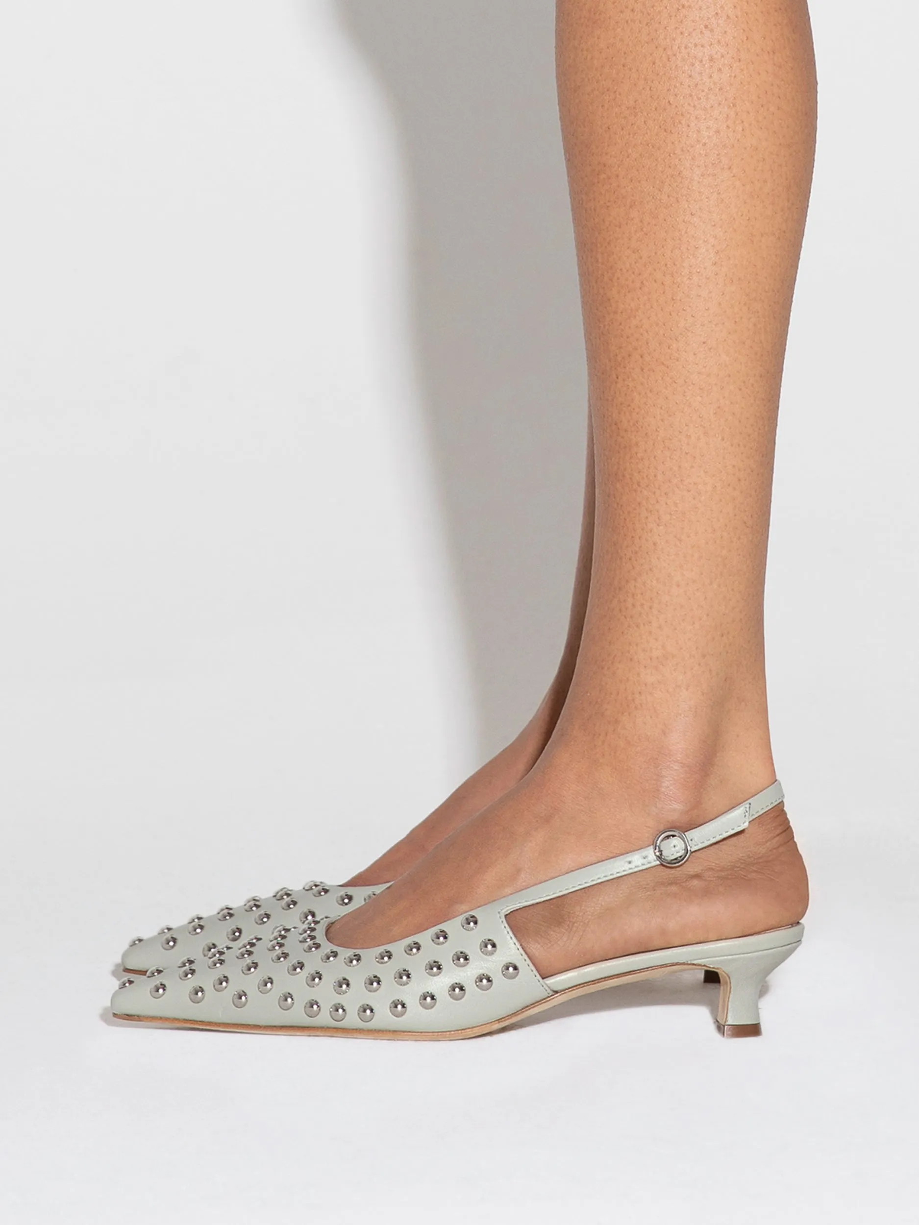 Catrina Studded Slingback Pumps
