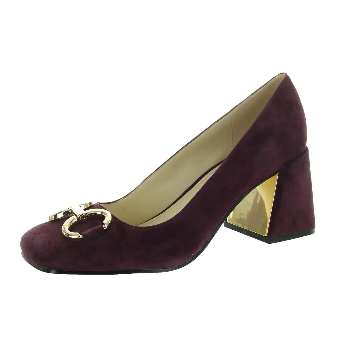 Caven Womens Leather Embellished Pumps