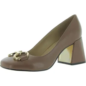 Caven Womens Leather Embellished Pumps