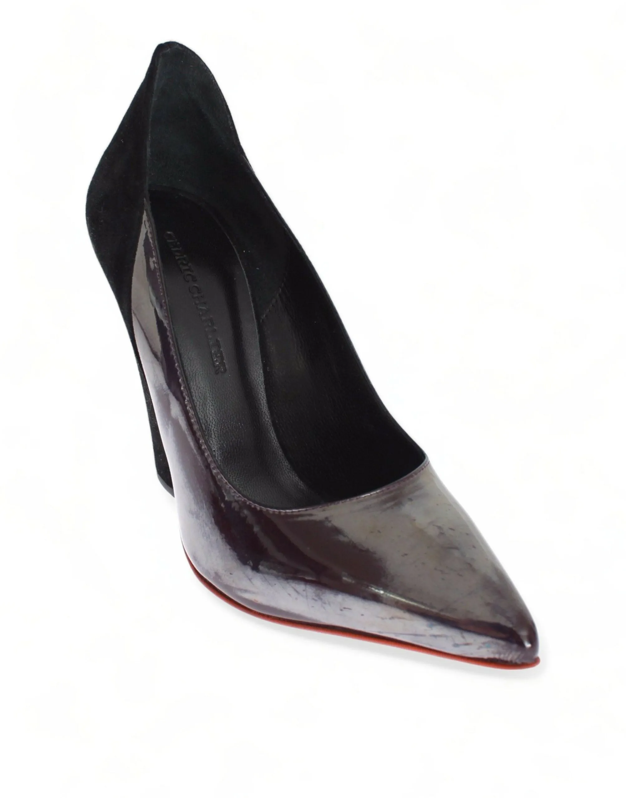 Cdric Charlier Chic Metallic  Leather Women's Pumps