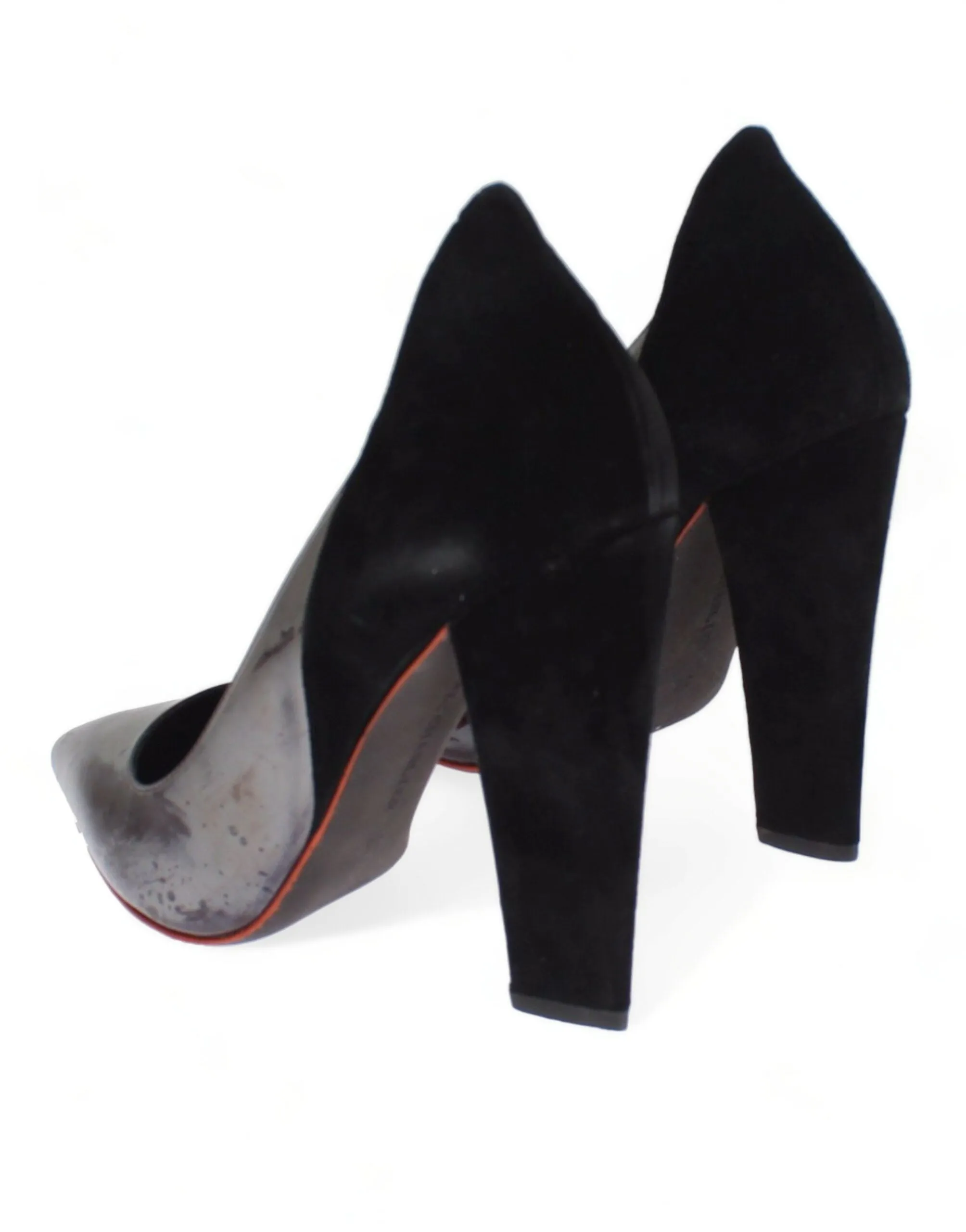Cdric Charlier Chic Metallic  Leather Women's Pumps
