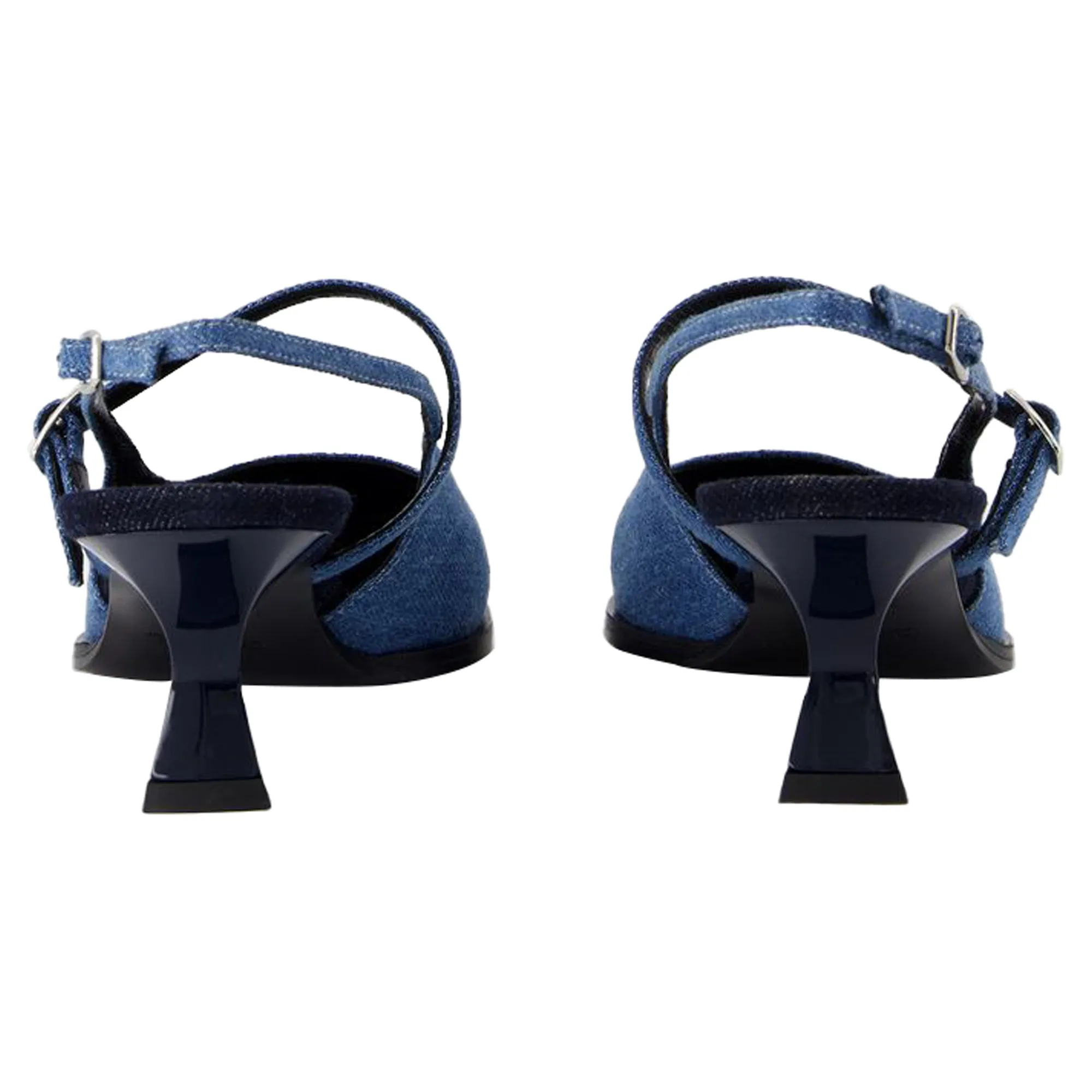 Cecile Pumps - Carel - Cotton - Blue