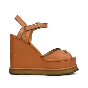 Celine 'Triomphe' Wedge Sandals - Women's 39