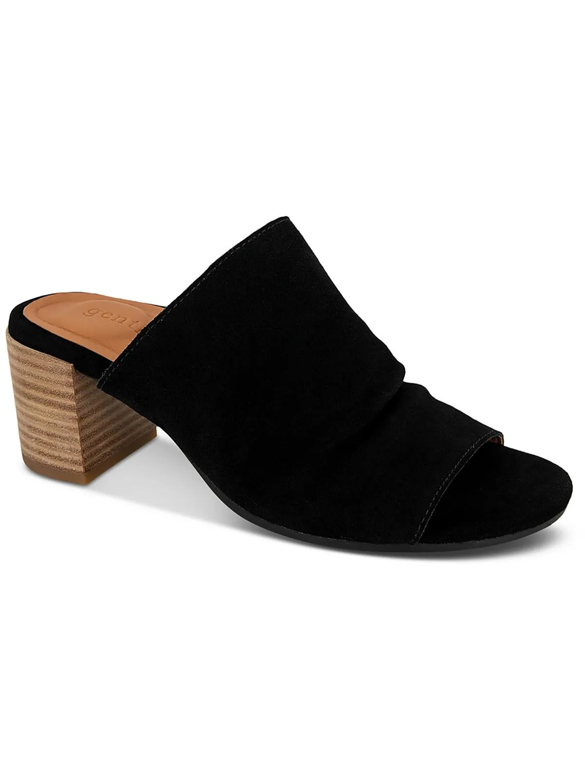 Chas Womens Suede Open Toe Pumps