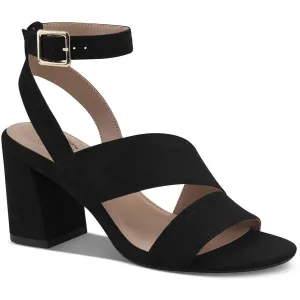 Cheryll Womens Block Heel Faux Suede Ankle Strap