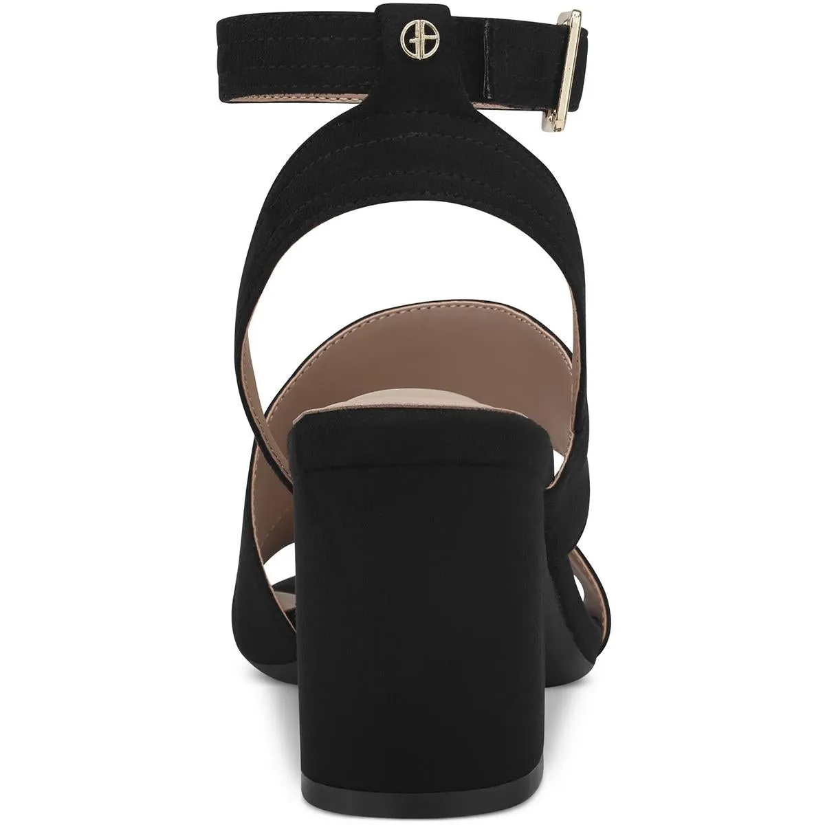Cheryll Womens Block Heel Faux Suede Ankle Strap