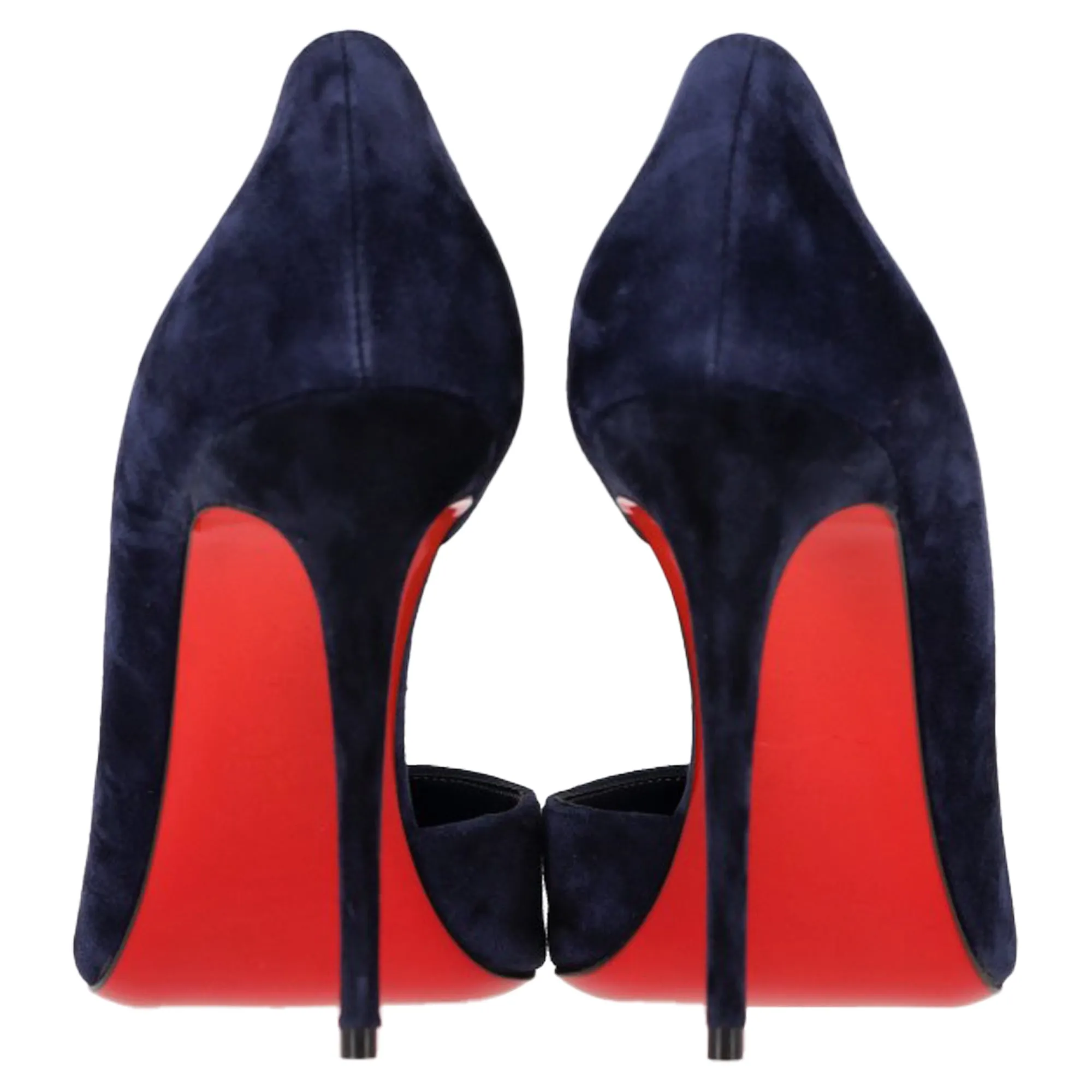 Christian Louboutin Iriza 100 Pumps in Navy Blue Suede