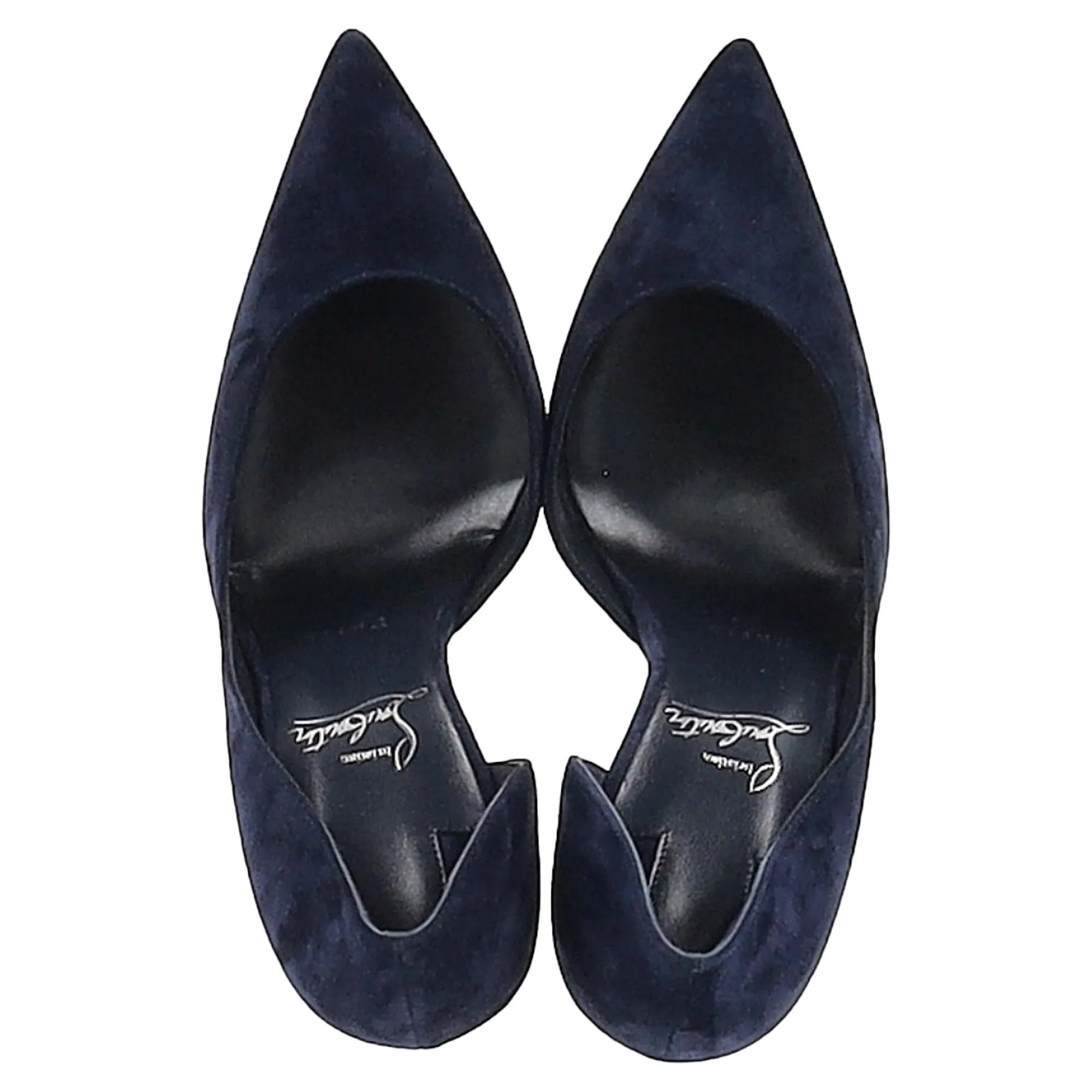 Christian Louboutin Iriza 100 Pumps in Navy Blue Suede
