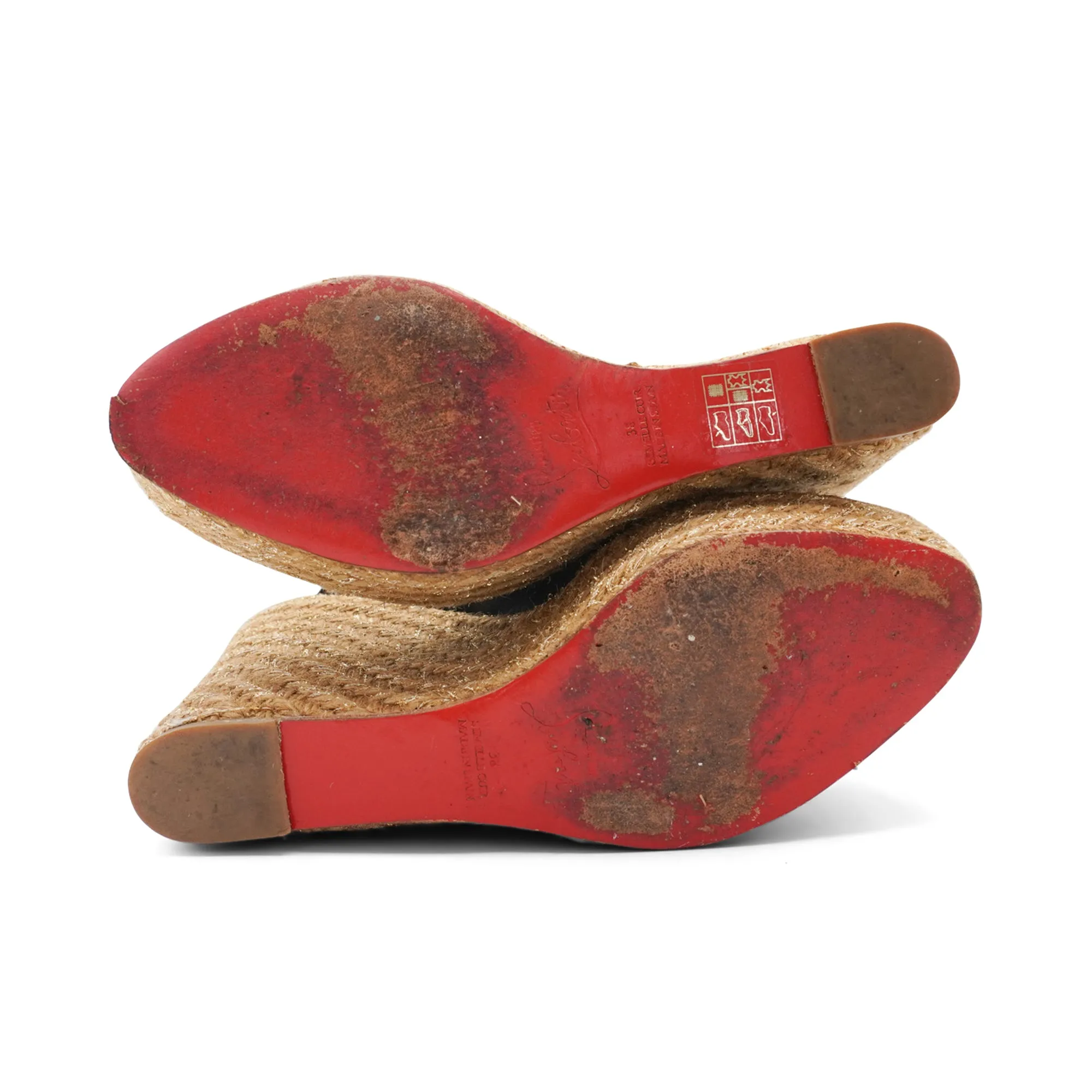 Christian Louboutin 'Menorca' Wedges - Women's 38