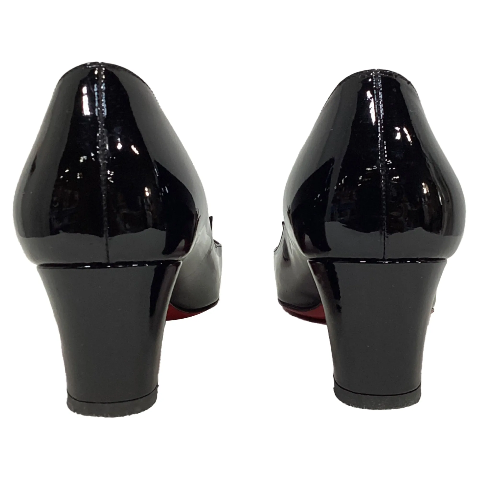 Christian Louboutin Pyramidame Pumps in Black Leather