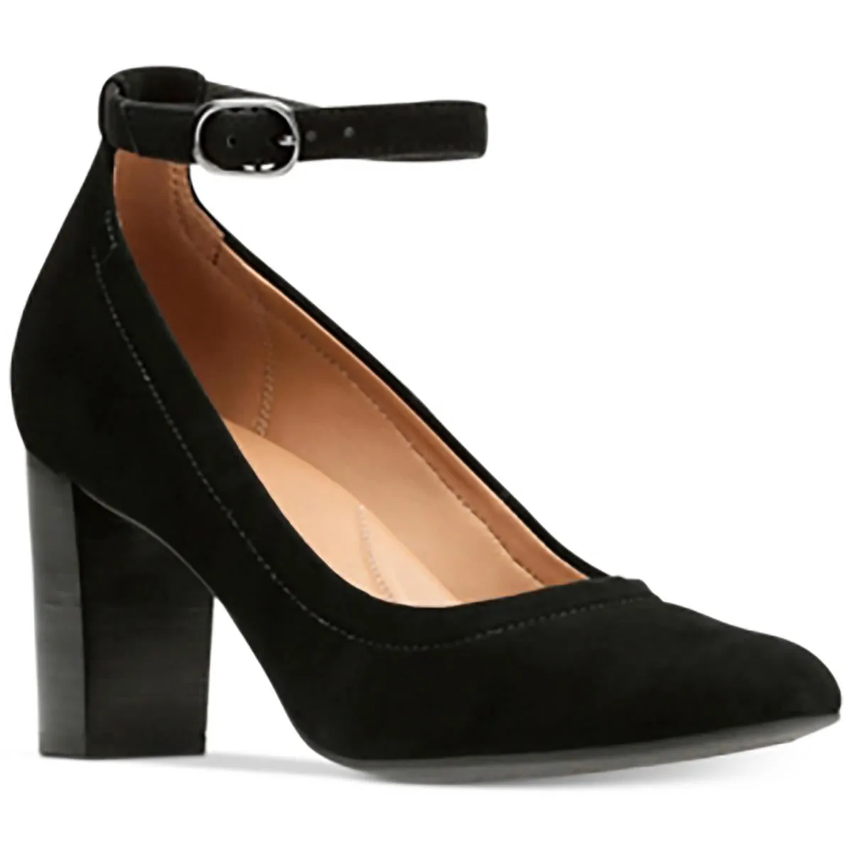 Chryssa Jana Womens Solid Suede Ankle Strap