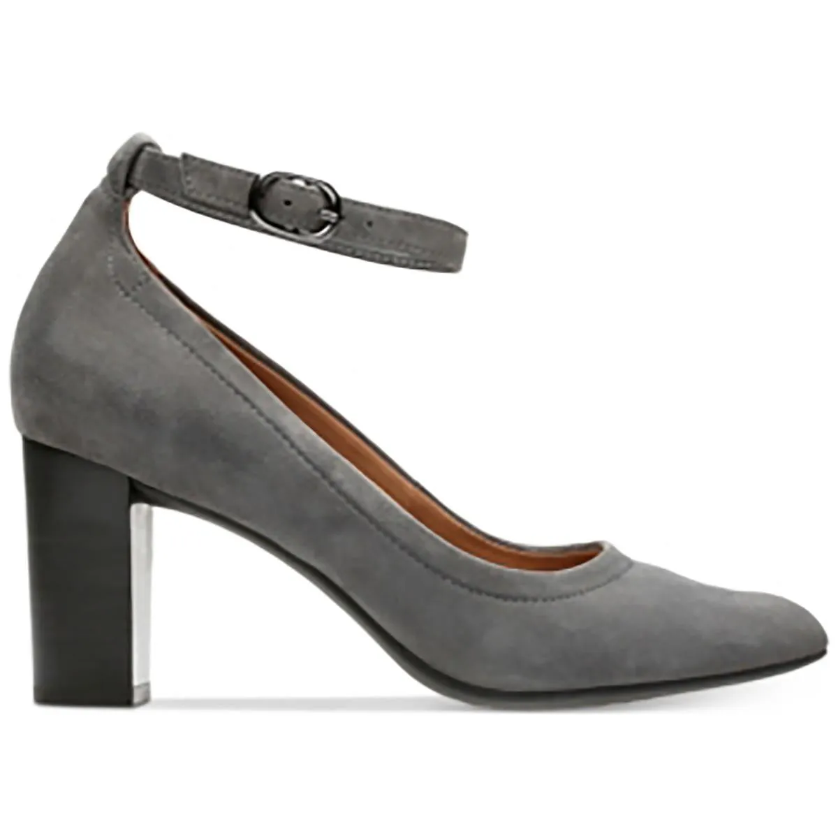 Chryssa Jana Womens Solid Suede Ankle Strap