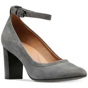 Chryssa Jana Womens Solid Suede Ankle Strap