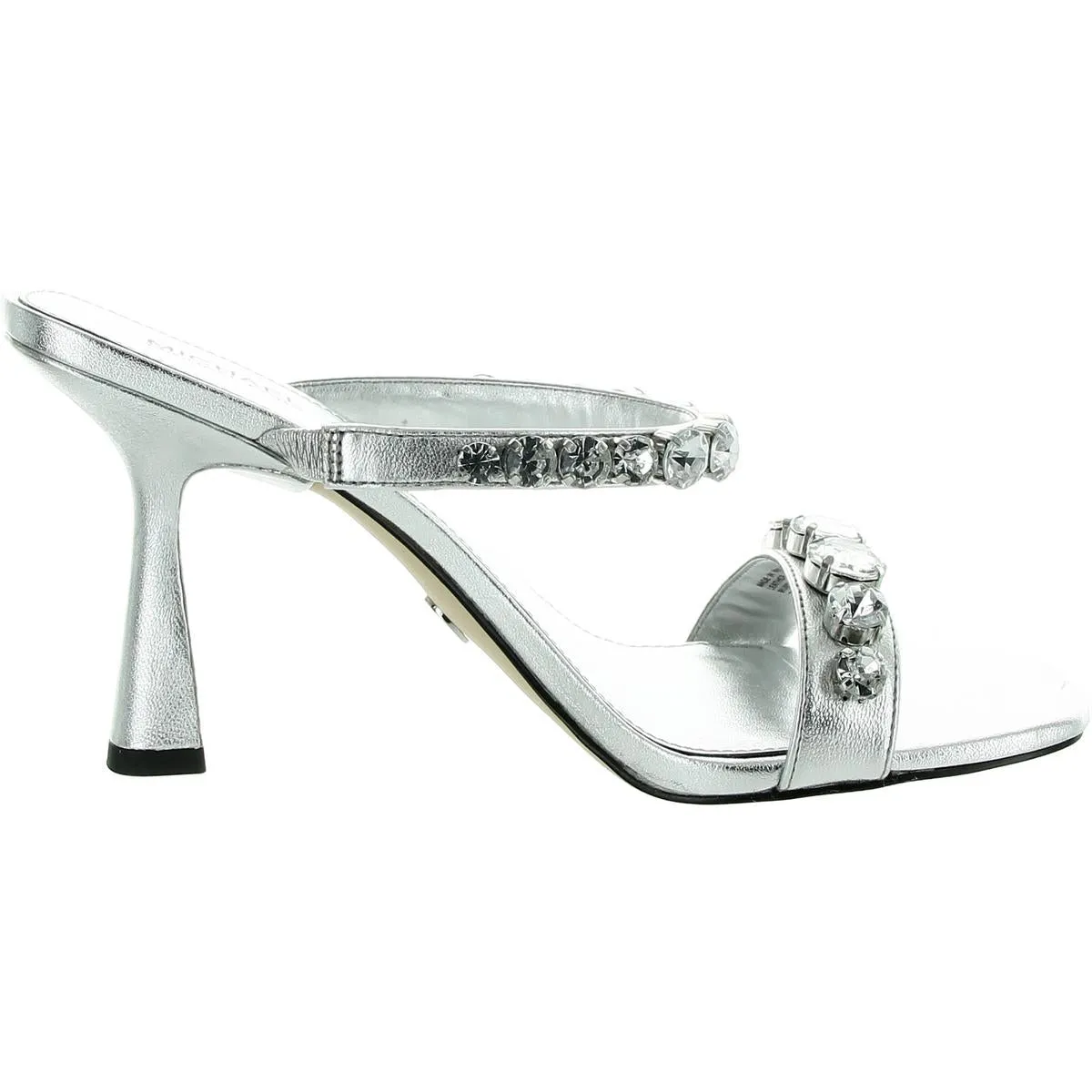 Clara Womens Jeweled Leather Pumps