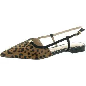 Cohen Womens Animal Print Calf Hair Slingback Heels