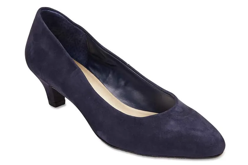 Colette Heel in Navy Suede