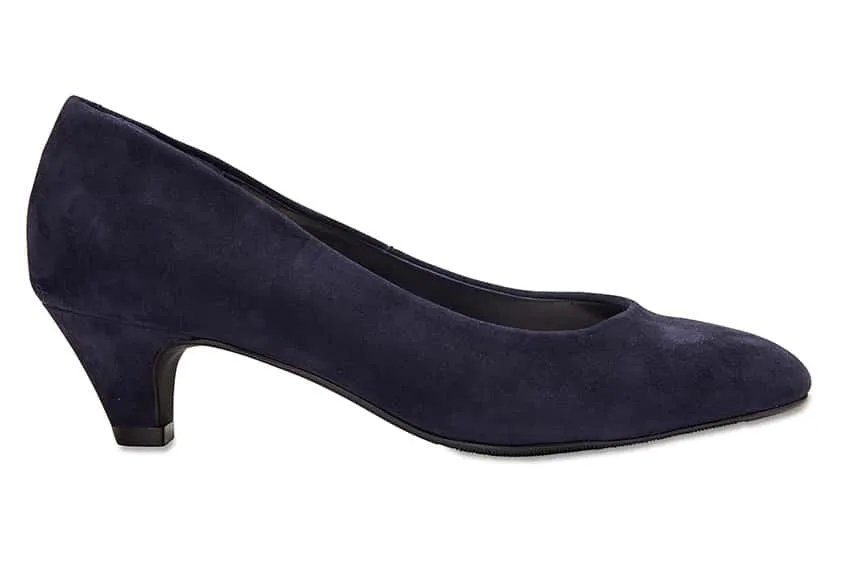 Colette Heel in Navy Suede