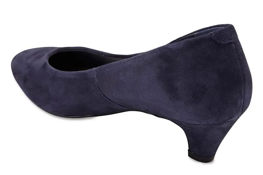 Colette Heel in Navy Suede