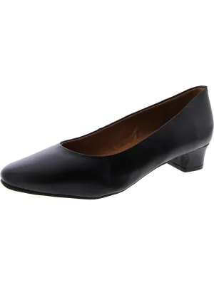 Cora Womens Leather Slip On Pumps